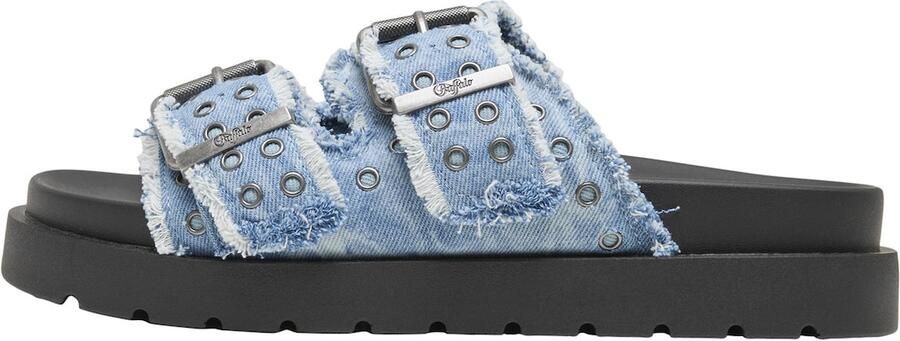 BUFFALO Muiltjes 'Raya Ari Stud' blauw denim