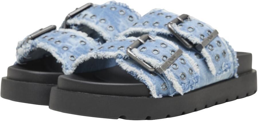 BUFFALO Muiltjes 'Raya Ari Stud' blauw denim - Foto 3