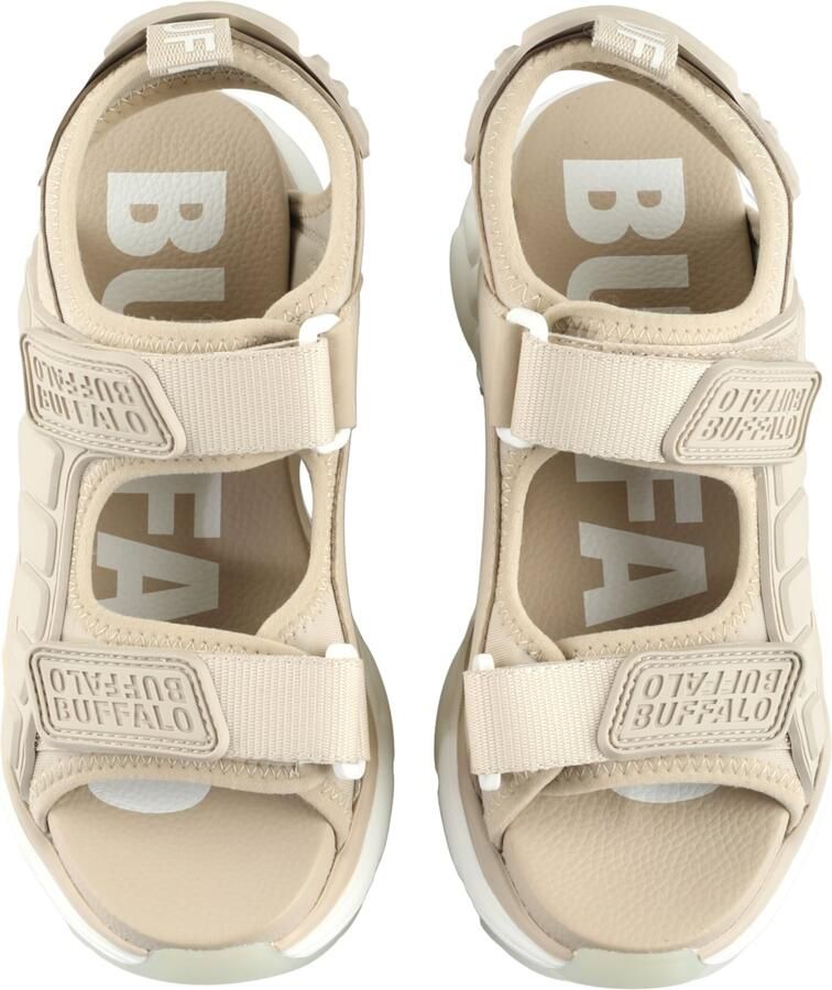 Buffalo Vegan Platte Sandalen Binary Track - Foto 10