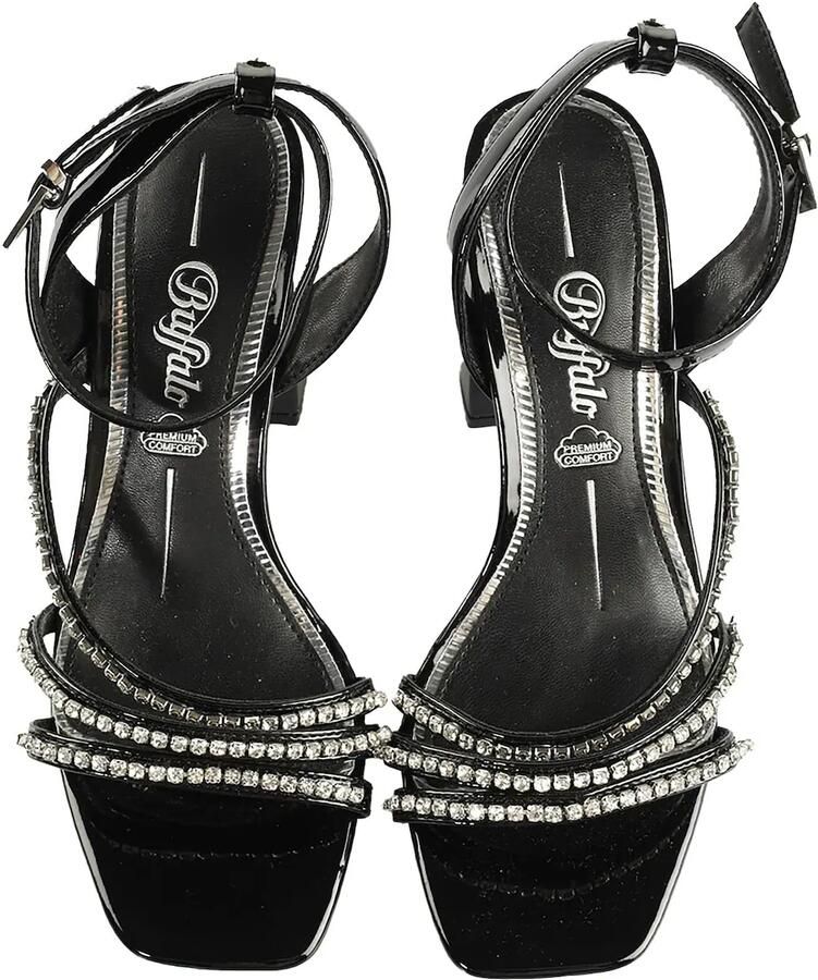BUFFALO Sandalen met riem 'Charlotte Ice' zwart zilver - Foto 4
