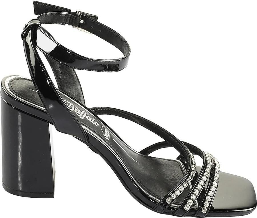 BUFFALO Sandalen met riem 'Charlotte Ice' zwart zilver - Foto 3