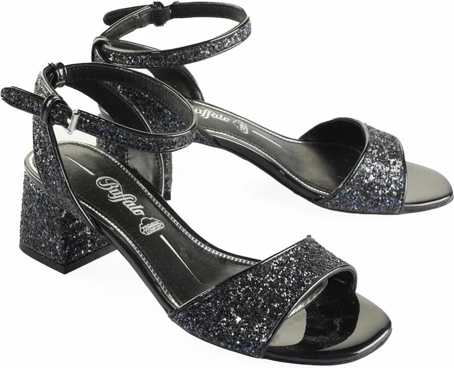 BUFFALO Sandalen met riem 'Rainelle' lila zwart - Foto 2