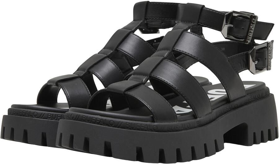 BUFFALO Sandalen met riem 'Zanos' zwart - Foto 4