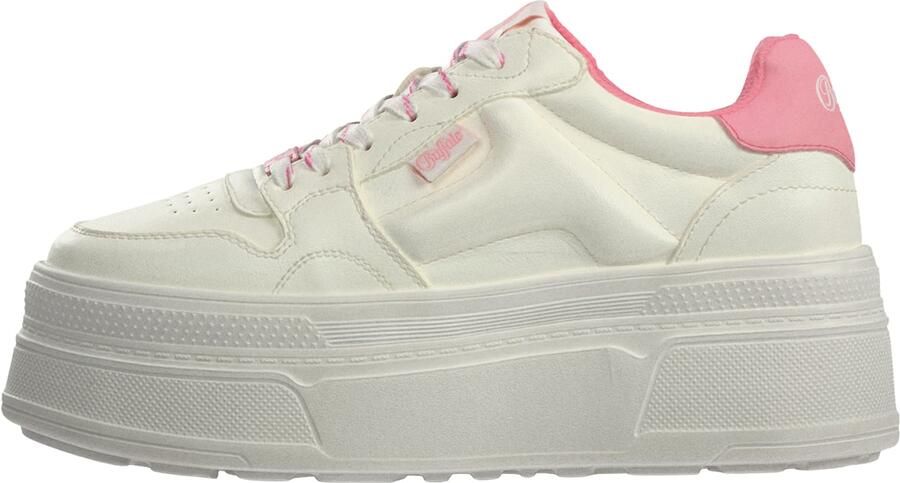BUFFALO Sneakers laag 'Besu' lichtroze wit