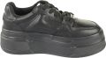 Buffalo Plateausneakers BESU VEGAN Streetwear-sneaker veterschoen lage schoen met Memory Foam-binnenzool - Zwart