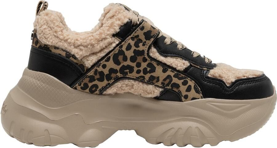 BUFFALO Sneakers laag 'Bliss' crème ombergrijs zwart
