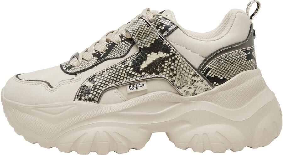 BUFFALO Sneakers laag 'Bliss' crème zwart