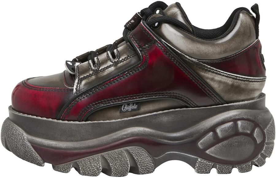 BUFFALO Sneakers laag bordeaux zwart