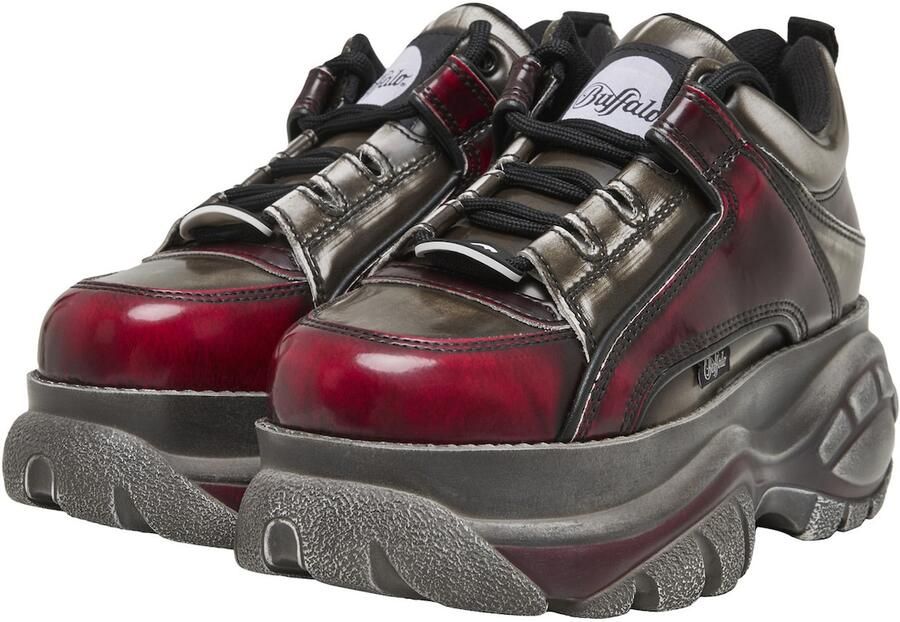 BUFFALO Sneakers laag bordeaux zwart - Foto 3