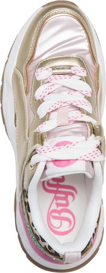 BUFFALO Sneakers laag bruin goud zwart - Foto 6
