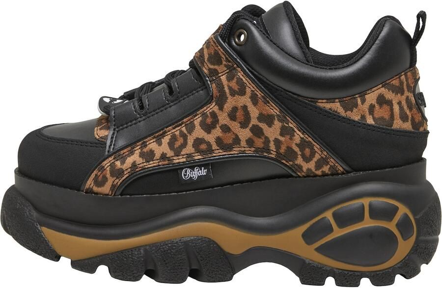 BUFFALO Sneakers laag bruin lichtbruin zwart