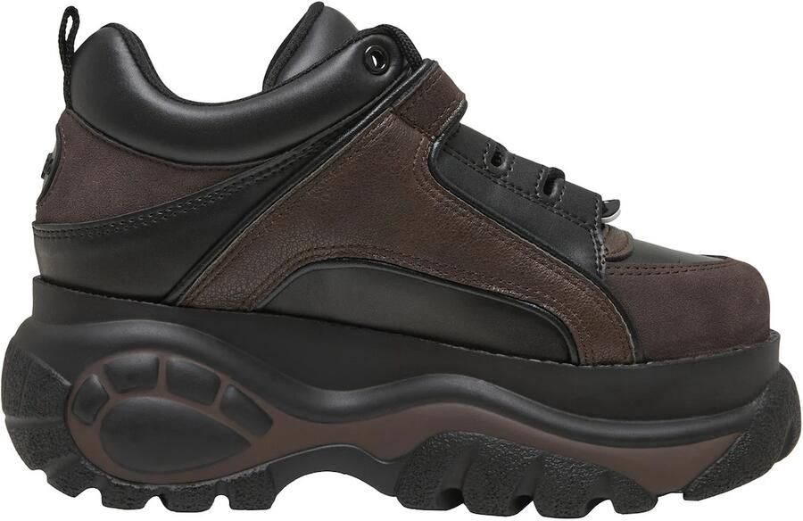 BUFFALO Sneakers laag bruin zwart - Foto 4