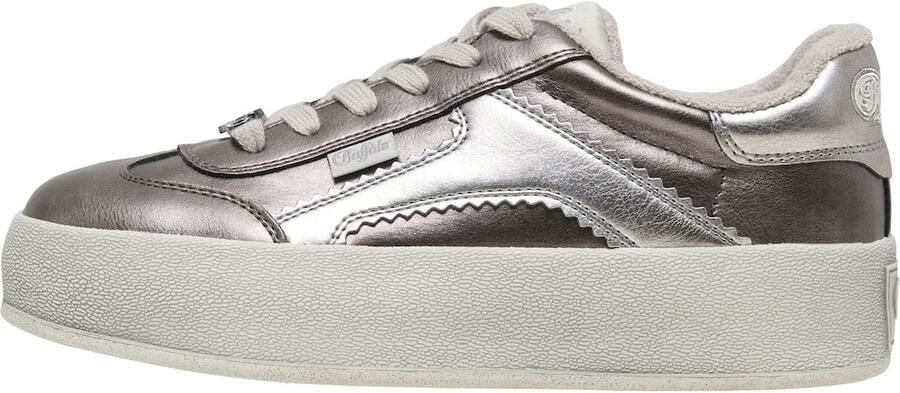 BUFFALO Sneakers laag 'Cajo' donkergrijs zilver