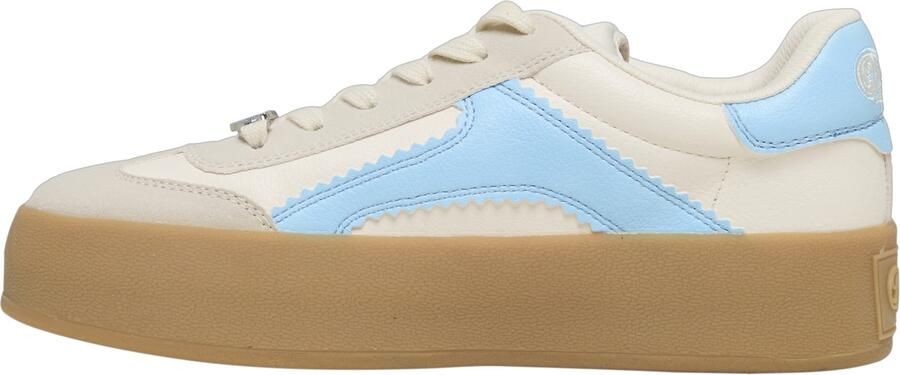 BUFFALO Sneakers laag 'Cajo' lichtblauw offwhite