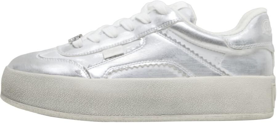BUFFALO Sneakers laag 'Cajo' zilver wit
