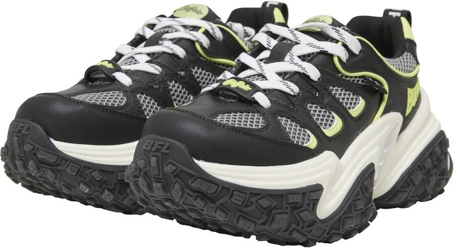 BUFFALO Sneakers laag 'Cerbo' geel zwart wit - Foto 2