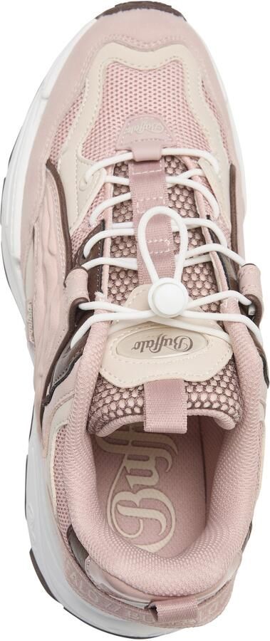 BUFFALO Sneakers laag chocoladebruin rosa - Foto 5