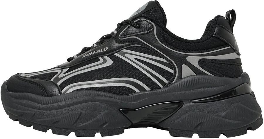 BUFFALO Sneakers laag 'Claw' grijs zwart