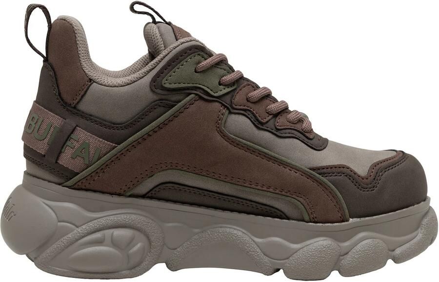 BUFFALO Sneakers laag 'CLD Chai' bruin donkerbruin grijs olijfgroen - Foto 4