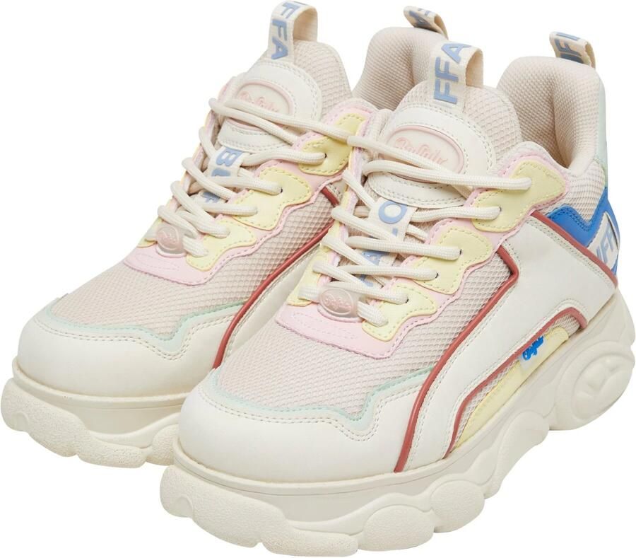 BUFFALO Sneakers laag 'CLD Chai' crème blauw rosa rood