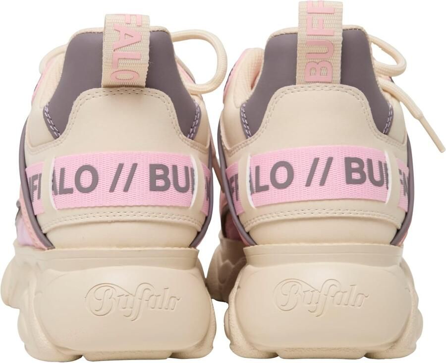 BUFFALO Sneakers laag 'Cld Chai' crème donkergrijs rosa lichtroze - Foto 2