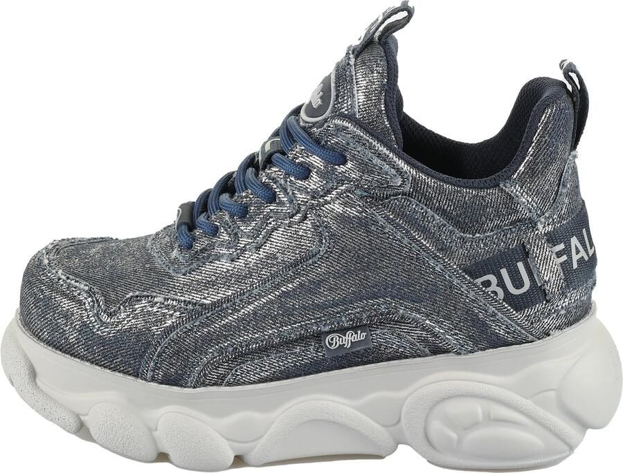 Buffalo Sneakers Baskets femme CLD Chai Vegan Denim