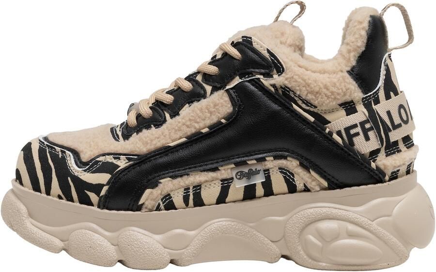 BUFFALO Sneakers laag 'Cld Chai' ecru sand zwart