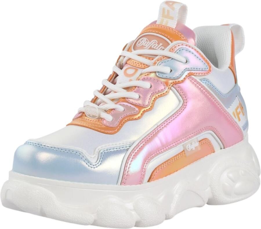 BUFFALO Sneakers laag 'CLD Chai' pastelblauw oranje rosa offwhite