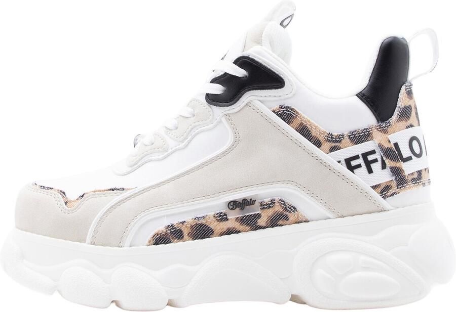 BUFFALO Sneakers laag 'Cld Chai' taupe lichtbruin zwart wit - Foto 2