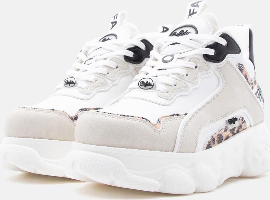 BUFFALO Sneakers laag 'Cld Chai' taupe lichtbruin zwart wit - Foto 4