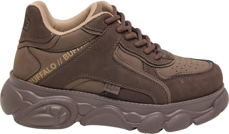 BUFFALO Sneakers laag 'Cld Echo' brokaat cappuccino donkerbruin