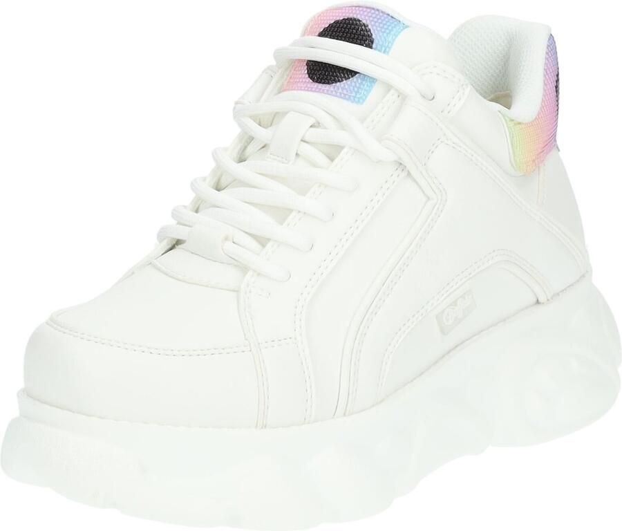 BUFFALO Sneakers laag 'Corin' lichtblauw limoen rosa wit