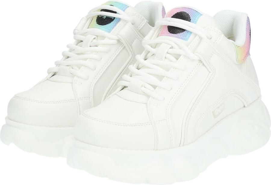 BUFFALO Sneakers laag 'Corin' lichtblauw limoen rosa wit - Foto 5