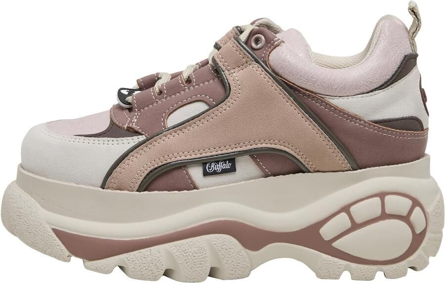 BUFFALO Sneakers laag crème camel ombergrijs rosé
