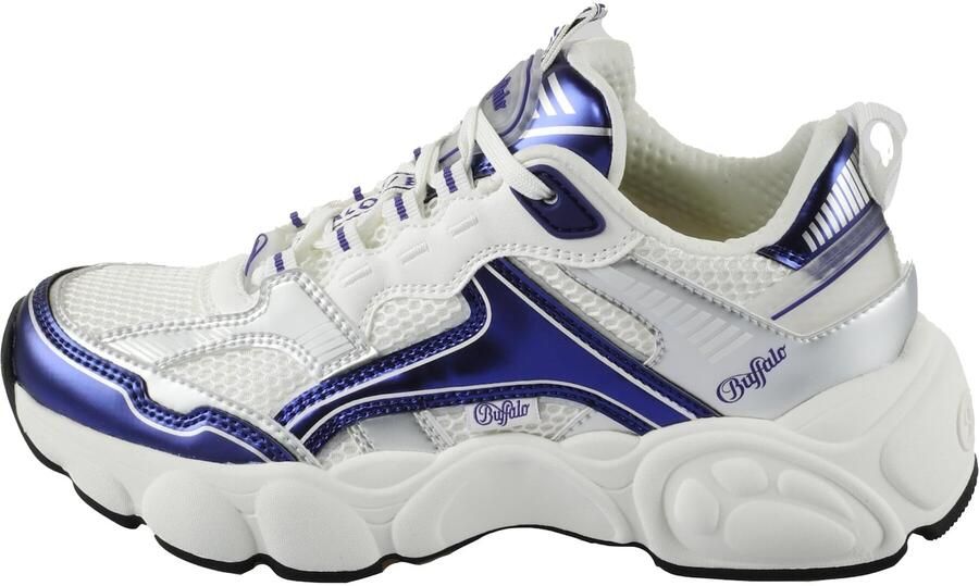 BUFFALO Sneakers laag donkerlila zilver wit