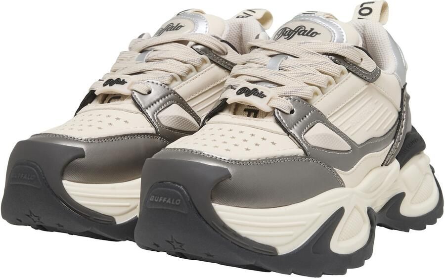 BUFFALO Sneakers laag 'Drive' crème donkerbeige zilver - Foto 3