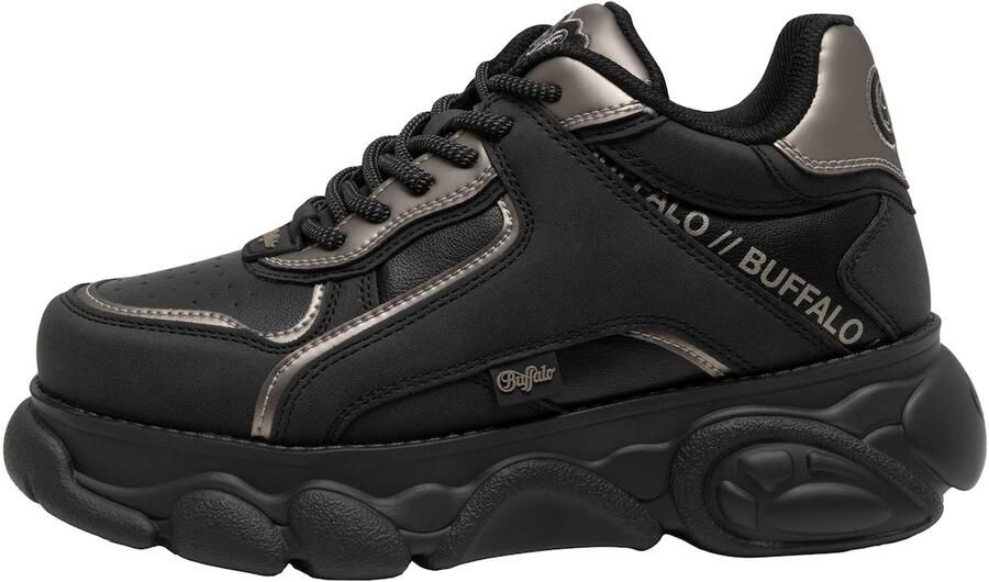 BUFFALO Sneakers laag 'Echo' aardetinten zwart