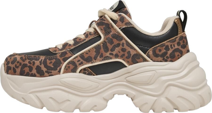 BUFFALO Sneakers laag 'Galactica' bruin brokaat zwart
