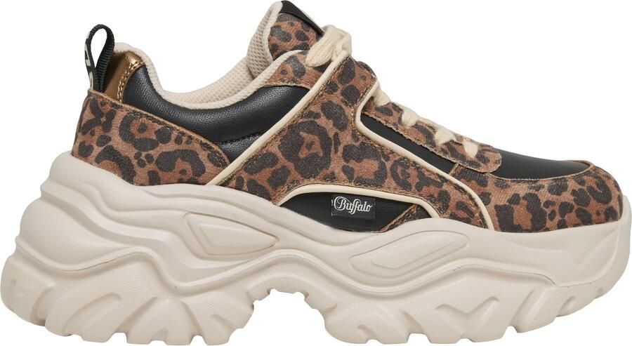BUFFALO Sneakers laag 'Galactica' bruin brokaat zwart - Foto 4