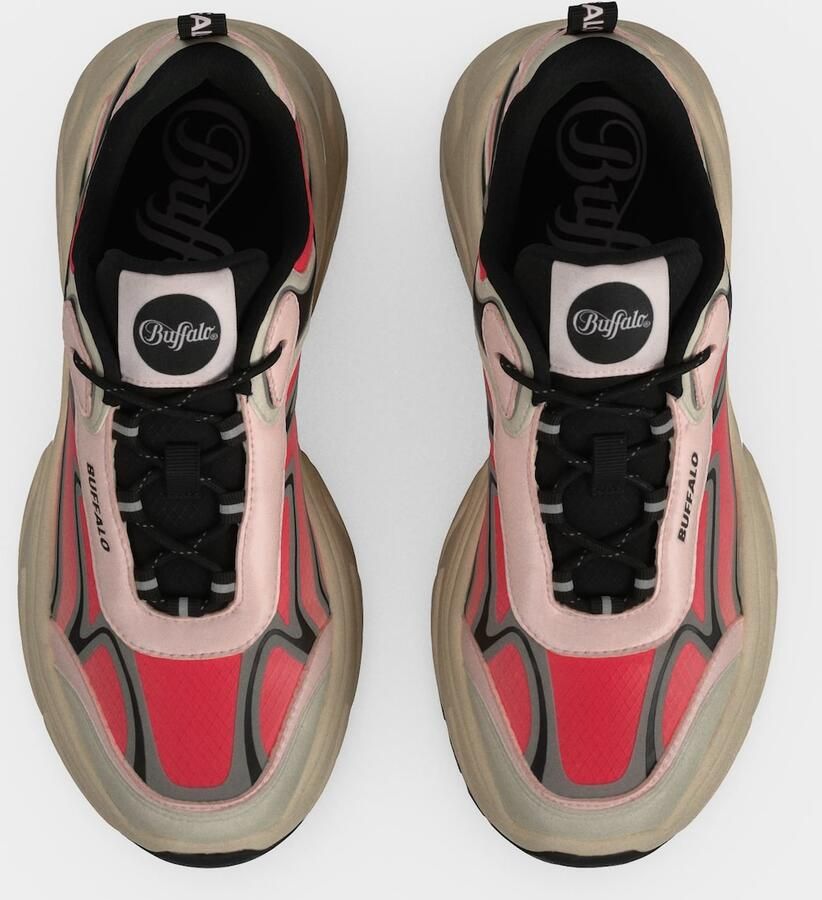 BUFFALO Sneakers laag 'Glaw' grijs rosa bloedrood zwart - Foto 2