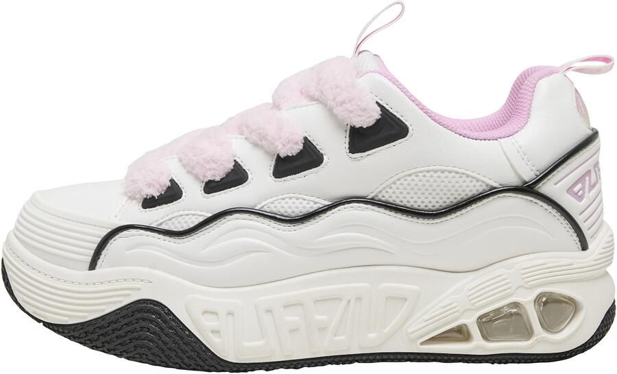 BUFFALO Sneakers laag 'Hero' rosa zwart wit