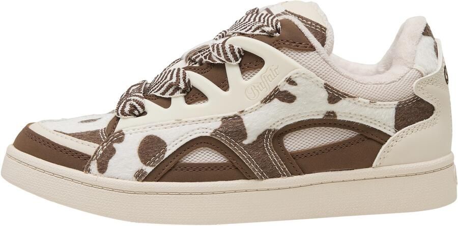 BUFFALO Sneakers laag 'Liberty' bruin wit