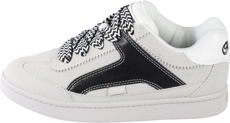 BUFFALO Sneakers laag 'Liberty One' crème zwart wit