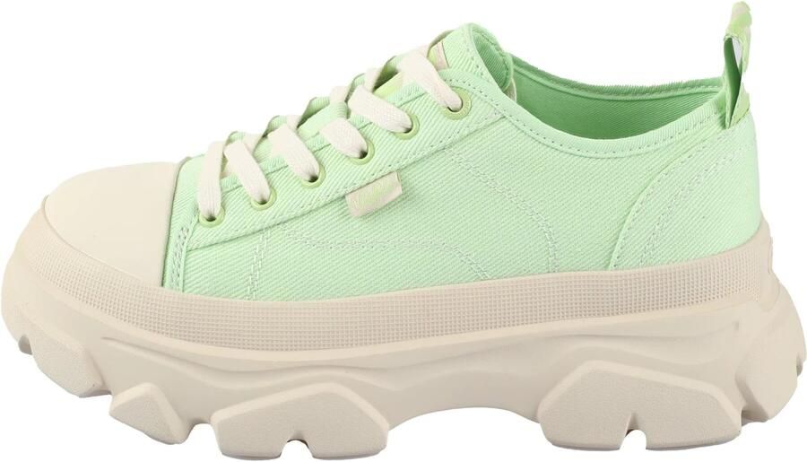 BUFFALO Sneakers laag limoen wit