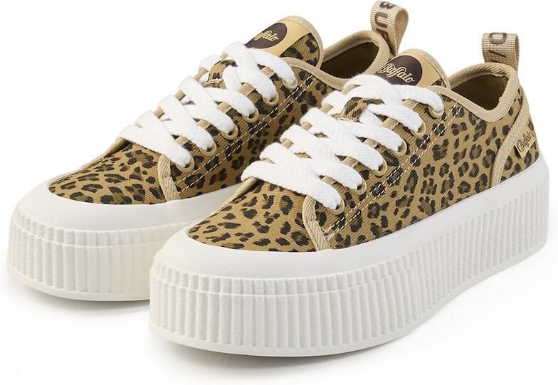 BUFFALO Sneakers laag 'Madison' brokaat olijfgroen zwart - Foto 4