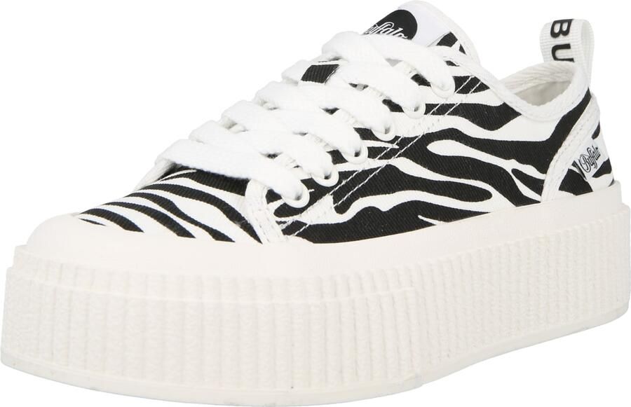 BUFFALO Sneakers laag 'Madison' zwart wit