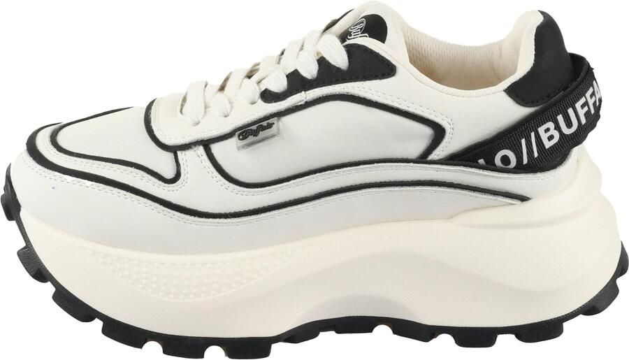 BUFFALO Sneakers laag 'Manhatten One' zwart wit