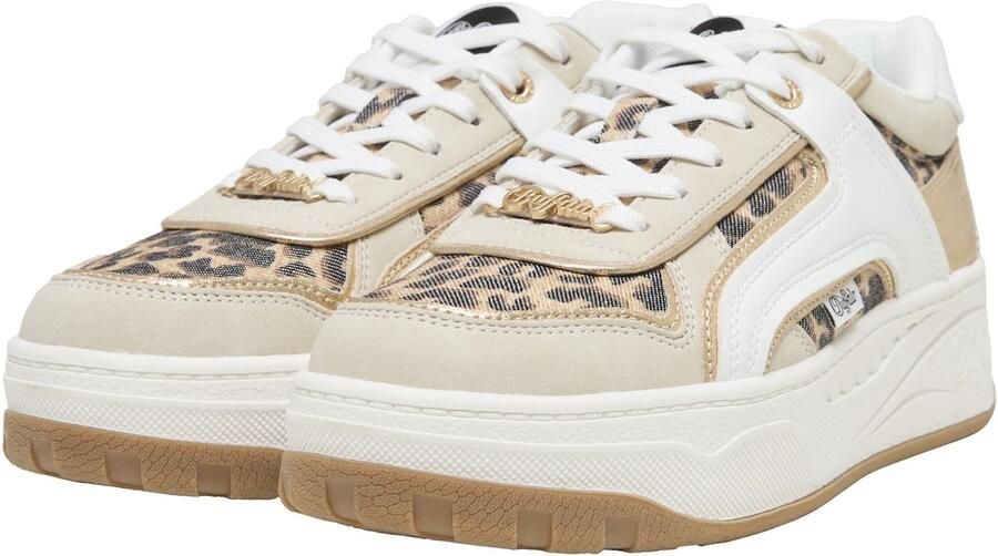 BUFFALO Sneakers laag 'Milano' crème goud zwart wit - Foto 3