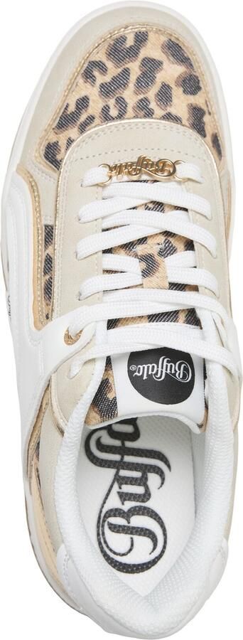 BUFFALO Sneakers laag 'Milano' crème goud zwart wit - Foto 6