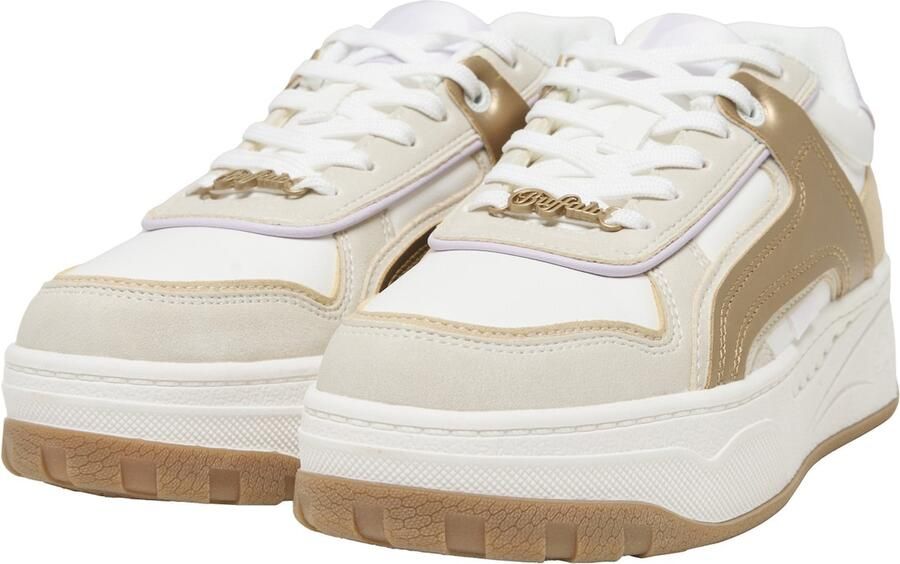 BUFFALO Sneakers laag 'Milano' crème koper sering wit - Foto 3